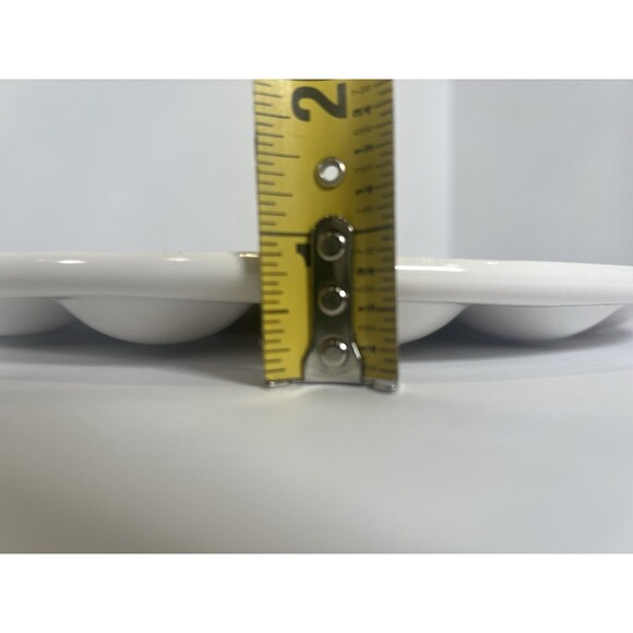 Deviled Egg Platter Set - 2pc White Ceramic.  Egg Serving Platter‎ - Picture 6 of 14
